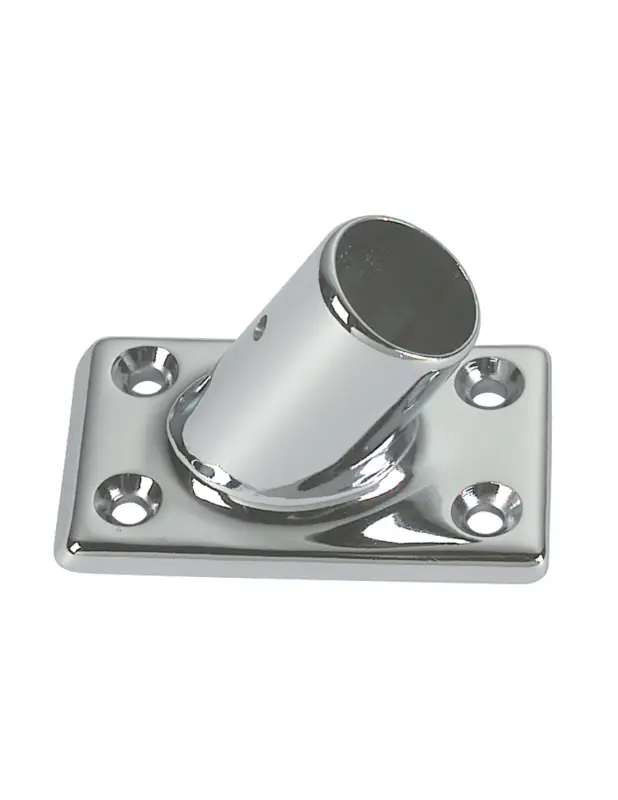Foresti base rettangolare inclinata 60° ottone cromato, Ø 22 mm Miglior Prezzo