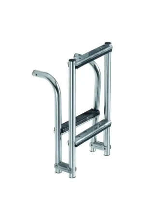 Nuova Collezione Scaletta pieghevole inox AISI 316 gradini antiscivolo, specchio di poppa