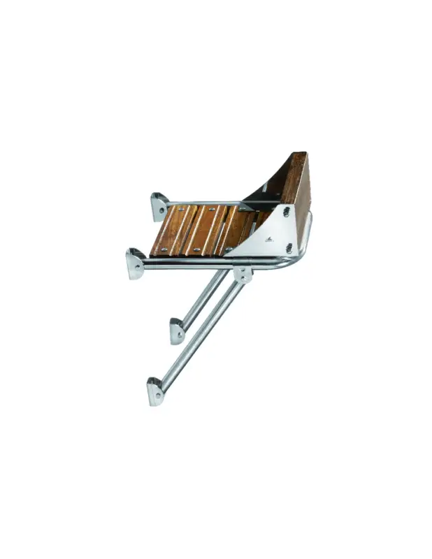 Plancetta per gommoni inox Ø 25 mm e legno marino con supporto motore Non Perdere