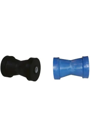 Rullo centrale reggi chiglia Ø 85x130 mm, foro Ø 15 mm, nero e azzurro Prezzo Ridotto