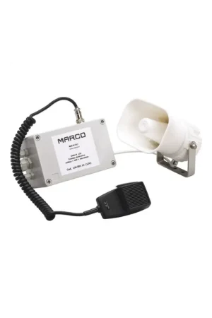Marco EMH-M tromba elettronica con microfono 12V, 112 dB, inox AISI 316 Must-Have