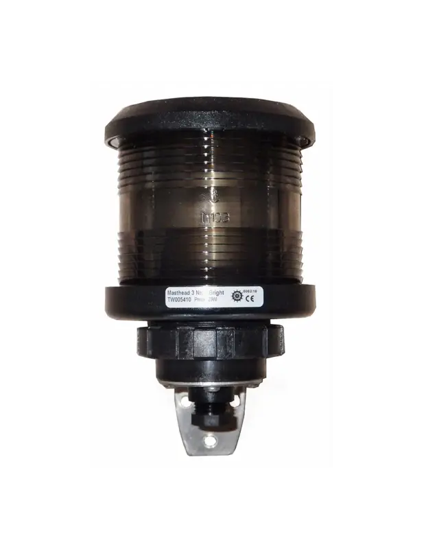 DHR fanale di prua Serie 35, omologato R.I.Na. MED, policarbonato nero IP56 Prezzo Basso