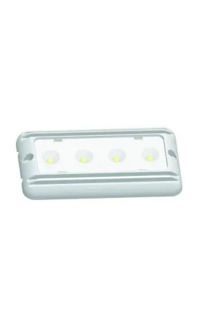 Plafoniera LED vano motori, alluminio bianco, 426 lm, 8-30V, 135x70 mm Offerta Del Giorno