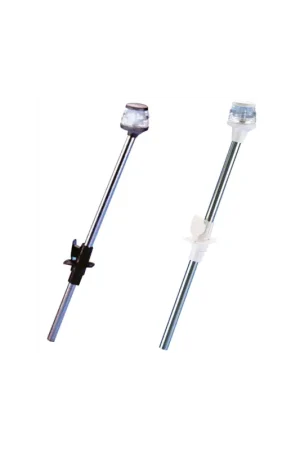 Bestseller Asta a scomparsa retrattile inox Ø19 mm con fanale fonda 360°, h. 600 mm