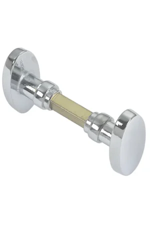 Foresti coppia pomoli ottone cromato 26x51 mm, quadro 8 mm Nuovo Arrivo
