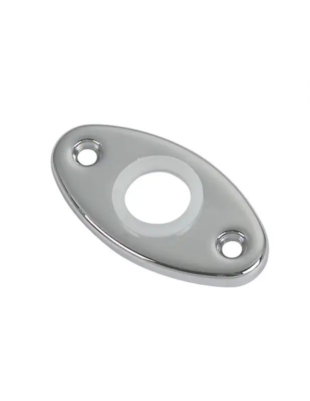 Economico Bocchetta ovale ottone cromato 53x28 mm per serrature da imbarcazione
