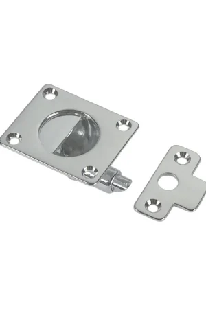 Foresti alzapagliolo e ferma porta ottone cromato 50x42 mm con piastrina Compra Oggi Stesso