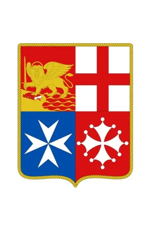 Prezzo Scontato Erregrafica, stemma adesivo Quattro Repubbliche Marinare, 9x9,5 cm
