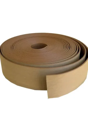 Soddisfatti O Rimborsati Breons doga sintetica effetto teak senza calafataggio, 100 mm, rotolo 20 mt