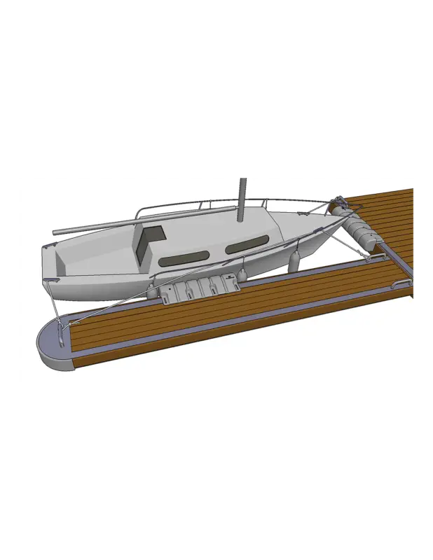 Popolare Plastimo Bumper No Drill, parabordo PVC bianco 31x90 cm, senza foratura