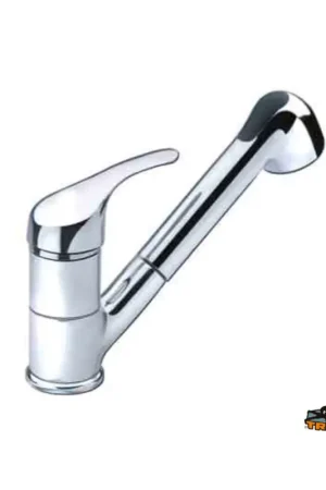 Monocomando miscelatore cromato + doccia estraibile TREM Aqua Reso Gratuito