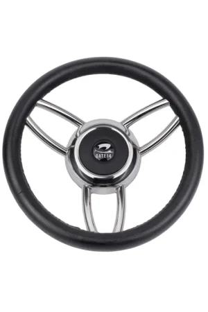 Consegna Rapida Volante a 6 razze 'Asinara' nero Ø 350 mm