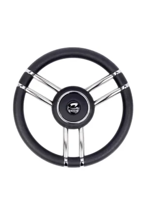 Volante a 6 razze 'Elba' nero Ø 350 mm Popolare