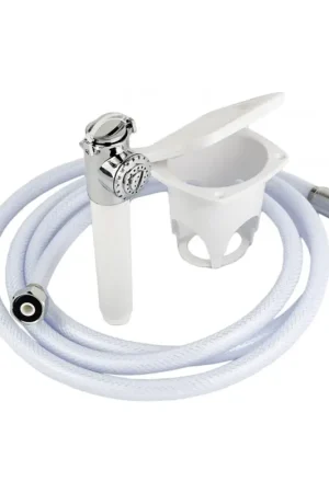 Ultime Pezzi Kit doccia con doccetta a pulsante e tubo 2,5 m