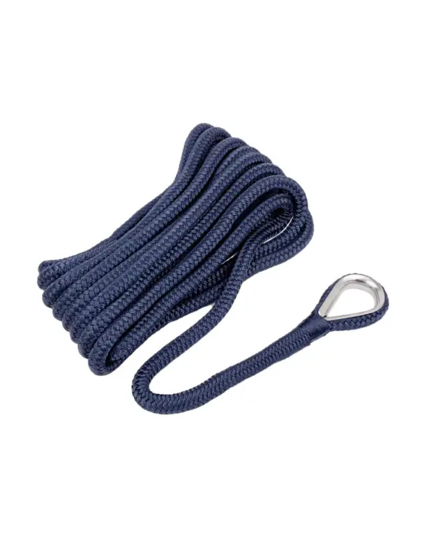 Vendita Finale Cima per ormeggio impiombata con redance inox BLU