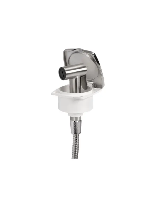 Box doccia New Edge, sportello inox, tubo inox 2,5 m Scelto Dai Clienti
