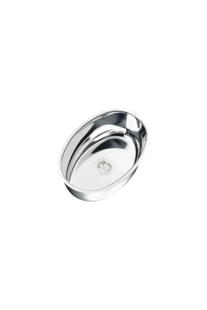Lavello ovale in acciaio inox lucido, 360x240 mm, scarico ø 50 mm Ordina Subito