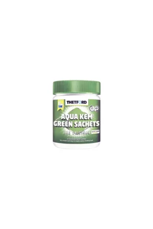 Thetford Aqua Kem Green Sachets, vasetto 15 bustine solubili da 30g Offerta Lampo