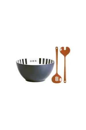Spedizione Espresso Marine Business Venezia insalatiera con posate in melamina, Ø 25 cm