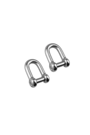 Grillo a D in acciaio inox con perno a scomparsa 2 Pz Sconto