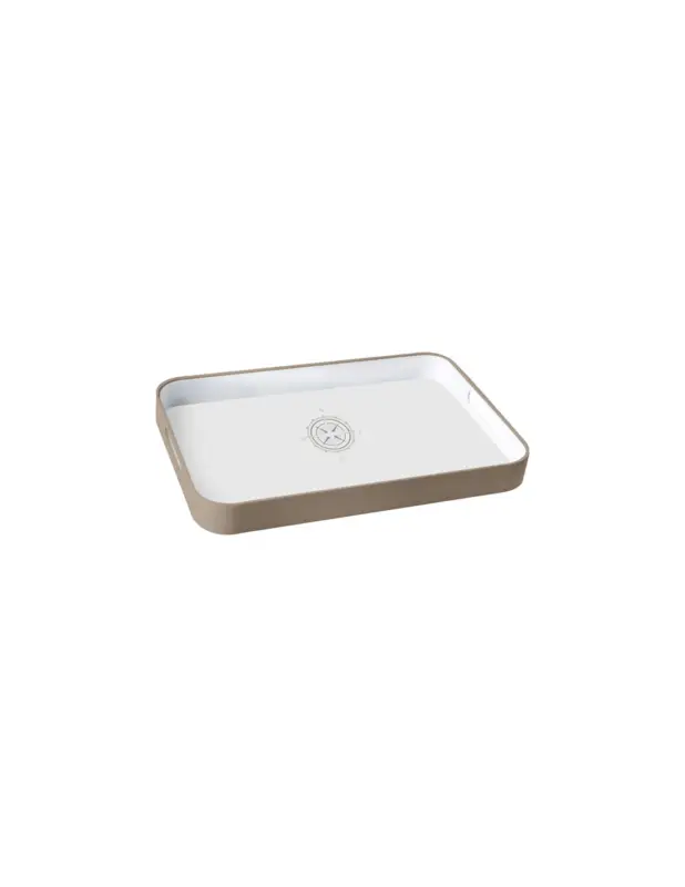 Occasione Vassoio in melamina White Sand 29,5x40 cm