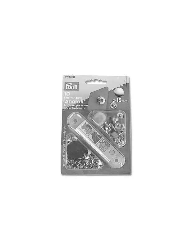 Bottoni a ribadire nichelati Ø15 mm - set 10 pezzi Saldi