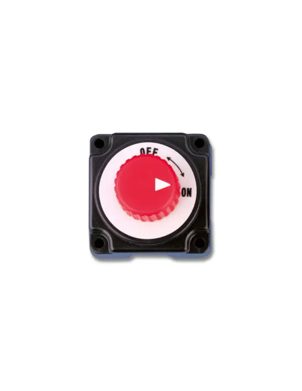 Consegna Rapida Staccabatteria a manopola 200A - 12/24V montaggio a parete