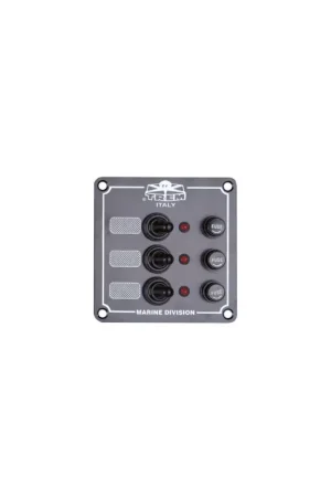 Promozione Esclusiva Pannello Elettrico Alluminio 3 Interruttori a Levetta IP56 12-24V