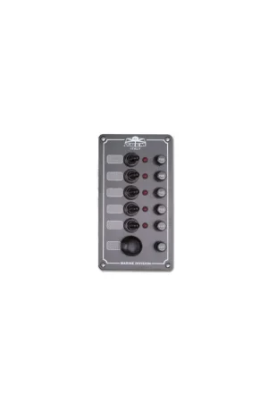 Pannello Elettrico Alluminio 5 Interruttori + Tromba IP56 12-24V Subito Disponibile