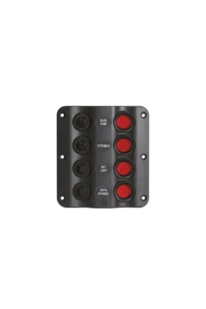 Quantità Limitata Pannello Elettrico 4 Interruttori Bascula LED IP54 TREM