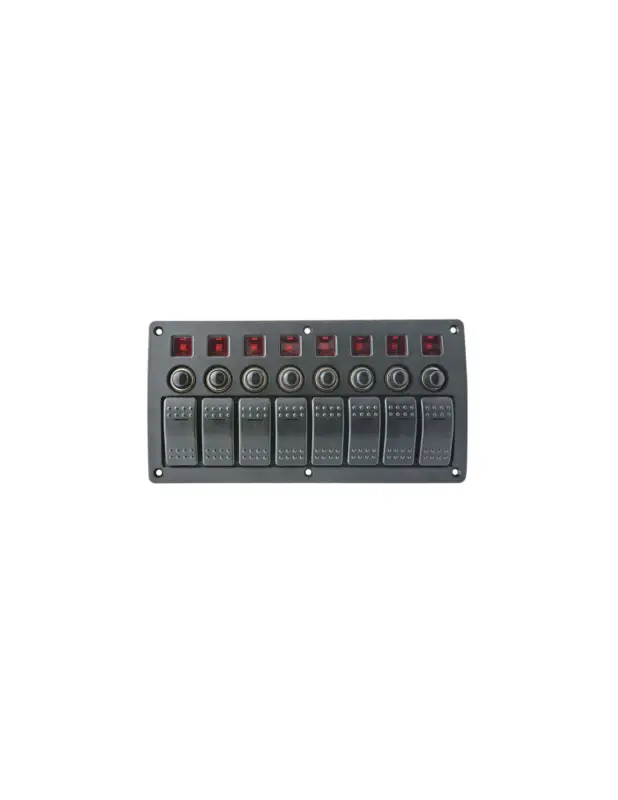 Pannello interruttori basculanti 9-32V 8 pulsanti TREM Non Perdere