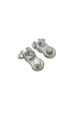 Morsetti batteria ad alto amperaggio in ottone nichelato - coppia Popolare