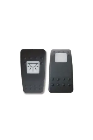 Consegna Rapida Bascula nera neutra Carling Contura IP68 per corpo interruttore