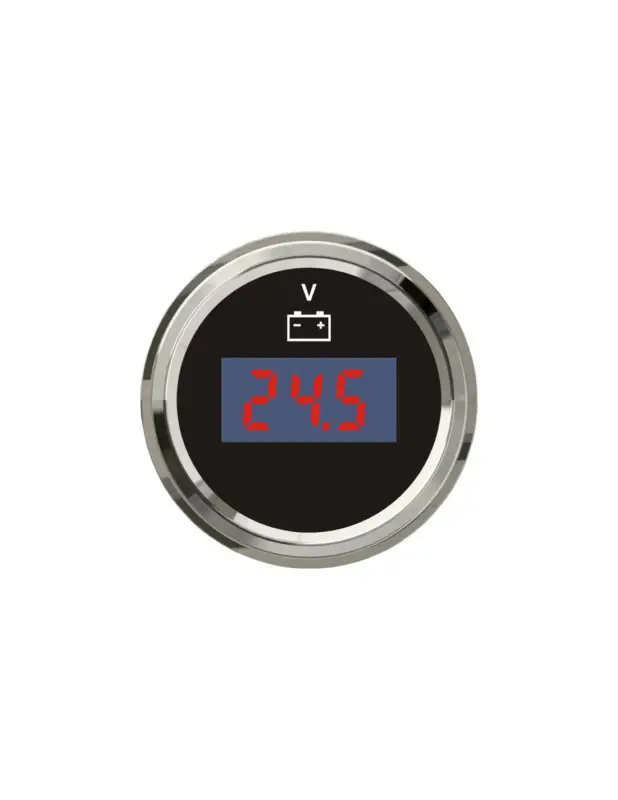 Voltmetro Digitale TREM X-Line 9-32V Ø incasso 52mm Prezzo Ridotto