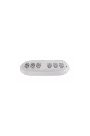 Occasione Luce subacquea ovale 6 LED AquaIDEA 12W IP68 - bianca/blu