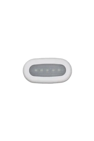 Luce di Cortesia a LED Senza Incasso 5 LED 12V - Plastica Bianca Affare