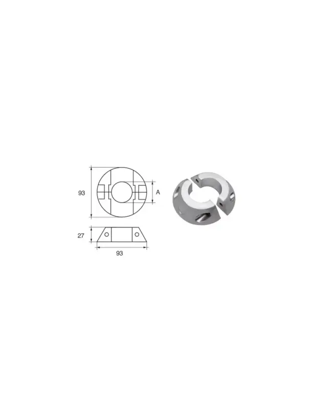 Promo Stagionale Anodo Max-Prop asse ed elica Polipodio OG014/OG015 - Zinco