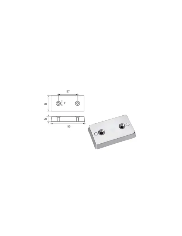 Compra Online Anodo timoni e flaps Polipodio NC019 FP-1 - Zinco