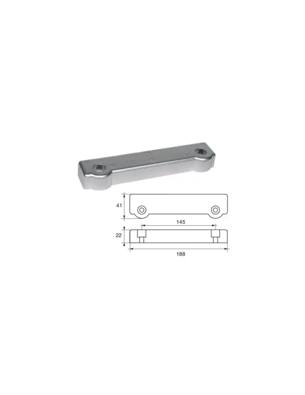 Anodo Zinco/Alluminio Volvo-Penta VP007 - Serie 250-270-280 Offerta