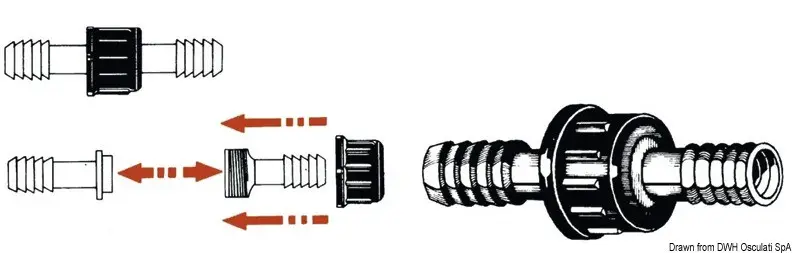 Raccordi diritto nylon mm 16 Soddisfatti O Rimborsati