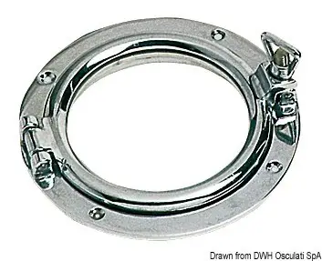 Spedizione Espresso Oblò tondo ottone cromato 150 mm