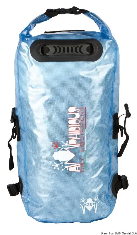 Zaino Amphibious Kikker azzurro trasparente Affare