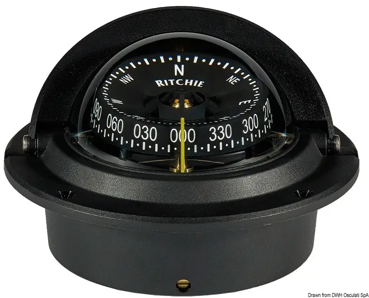 Quantità Limitata Bussola Ritchie Wheelmark 3" incasso nera/nera