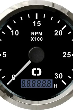 Contagiri 0-6000 RPM nero/lucida Saldi