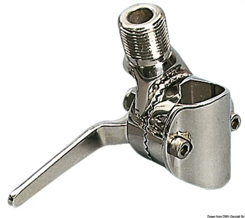 Base antenna per pulpito inox 22/25 mm Popolare