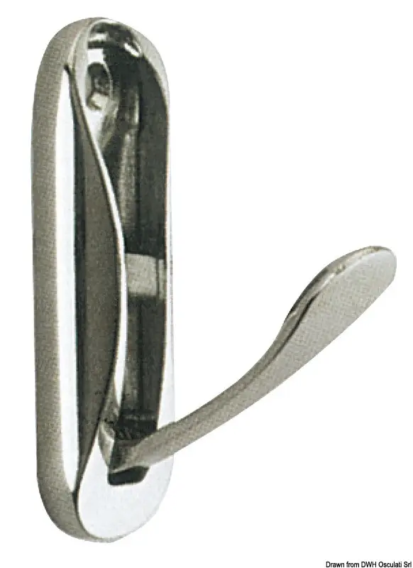 Appendiabito ottone cromato 75x25 mm Consegna Rapida