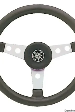 Volante 3 razze argento 340 mm Direttamente Dal Produttore